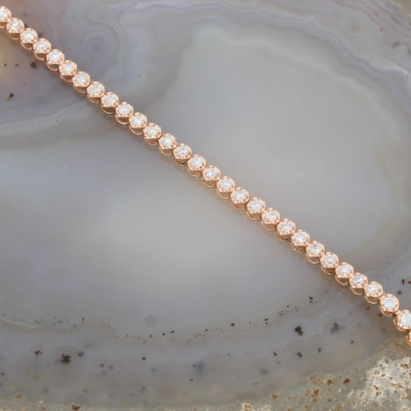 Wert 4990 € Brillant Herz Armband (1,00 carat) in 750er 18 K Rosegold - H1562