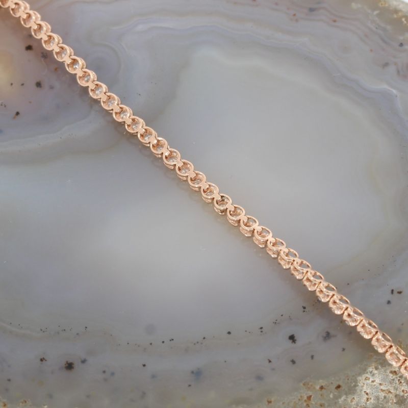 Wert 4990 € Brillant Herz Armband (1,00 carat) in 750er 18 K Rosegold - H1562