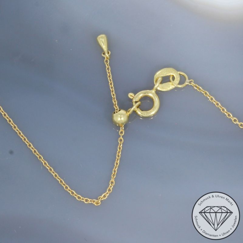 Wert 1350 € Brillant Amethyst Collier in 750er 18 K Gelbgold - 80700