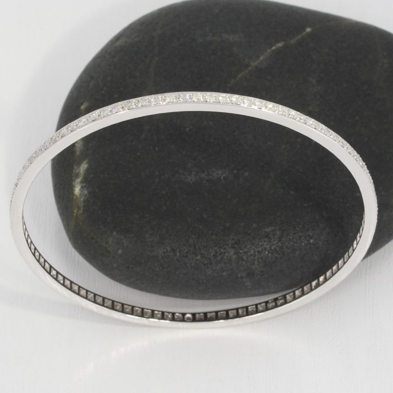 Sale! Wert 5910 € Brillant Armreif (1,75 carat) in 585er 14 K Weißgold - 80789