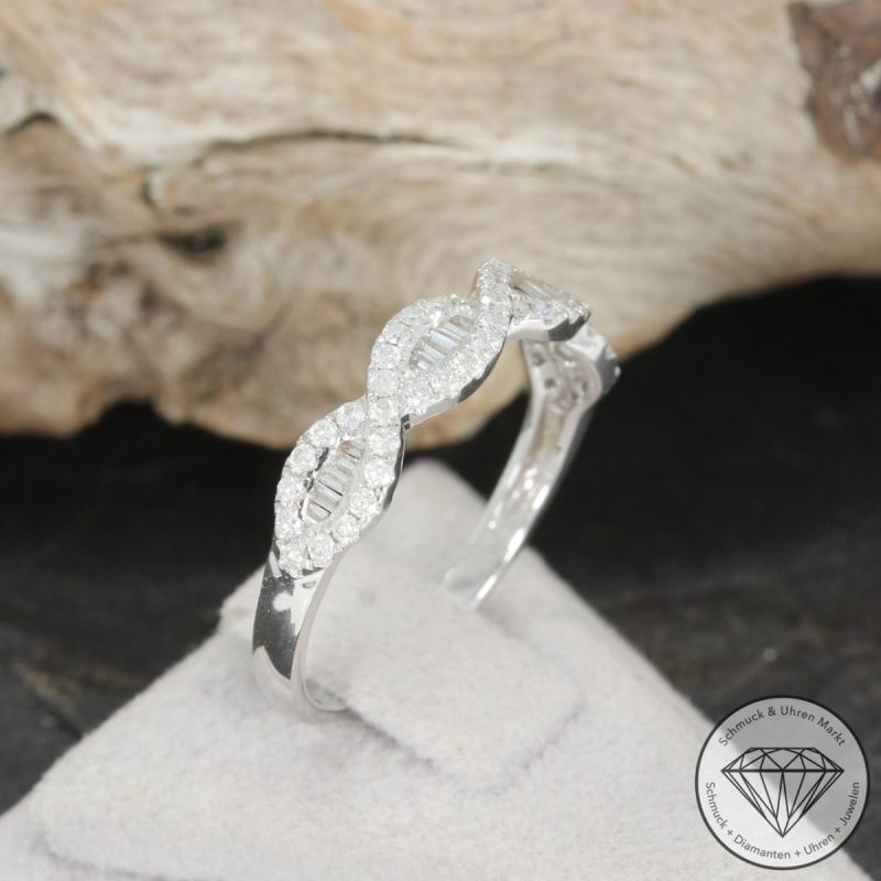 Wert 1690 € Brillant Diamant Ring in 750er 18 K Weißgold - 80964