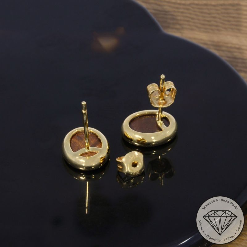 Wert 900 € Opal Ohrringe in 585er 14 K Gelbgold - 80985