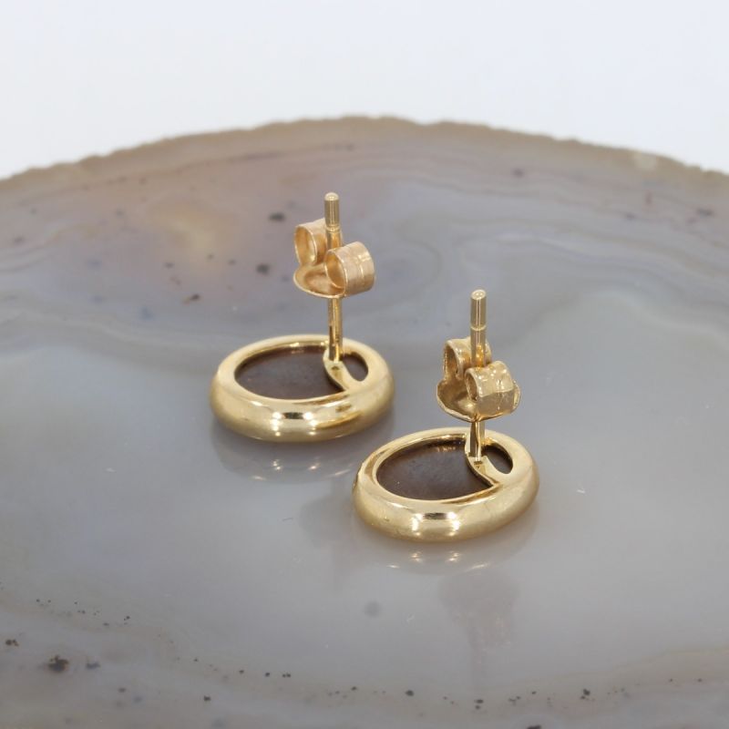 Wert 900 € Opal Ohrstecker in 585er 14 K Gelbgold - 80990