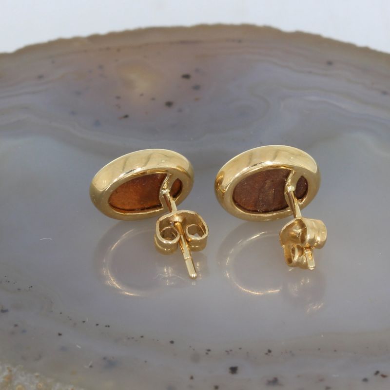 Wert 810 € Opal Ohrstecker in 585er 14 K Gelbgold - 80991