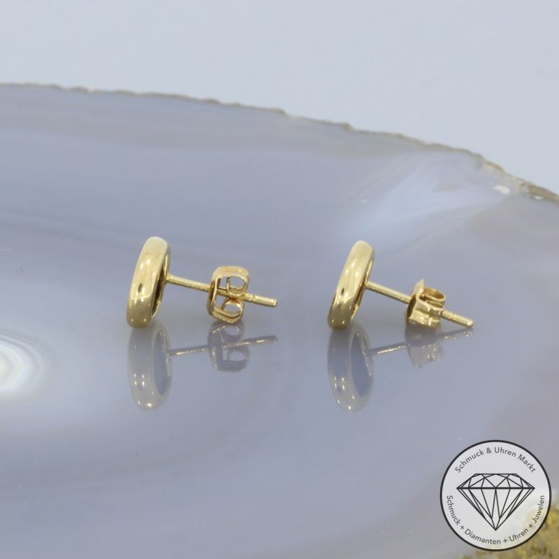 Wert 900 € Opal Ohrringe (2,40 carat) in 585er 14 K Gelbgold - 80998