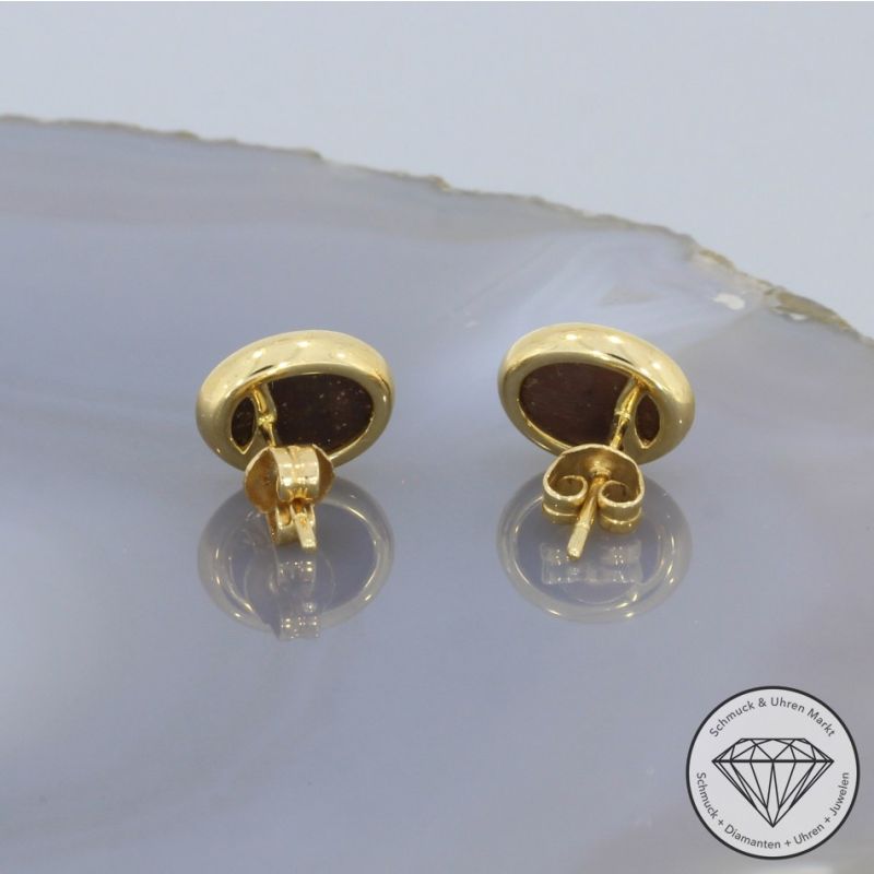 Wert 900 € Opal Ohrringe (2,40 carat) in 585er 14 K Gelbgold - 80998