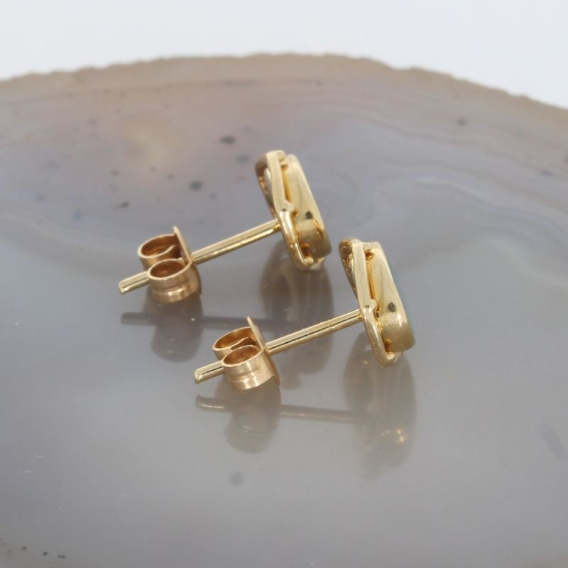Wert 560 € Opal Ohrringe in 585er 14 K Gelbgold - 81005