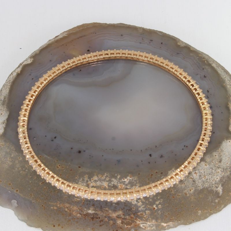 Sale! Wert 12800 € Brillant Armreif (ca. 3,69 carat) in 750er 18 K Gelbgold - 81109