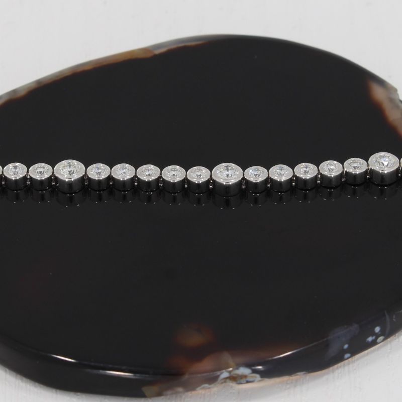 Wert 12850 € Brillant Armband (3,00 carat) in 585er 14 K Weißgold - H99