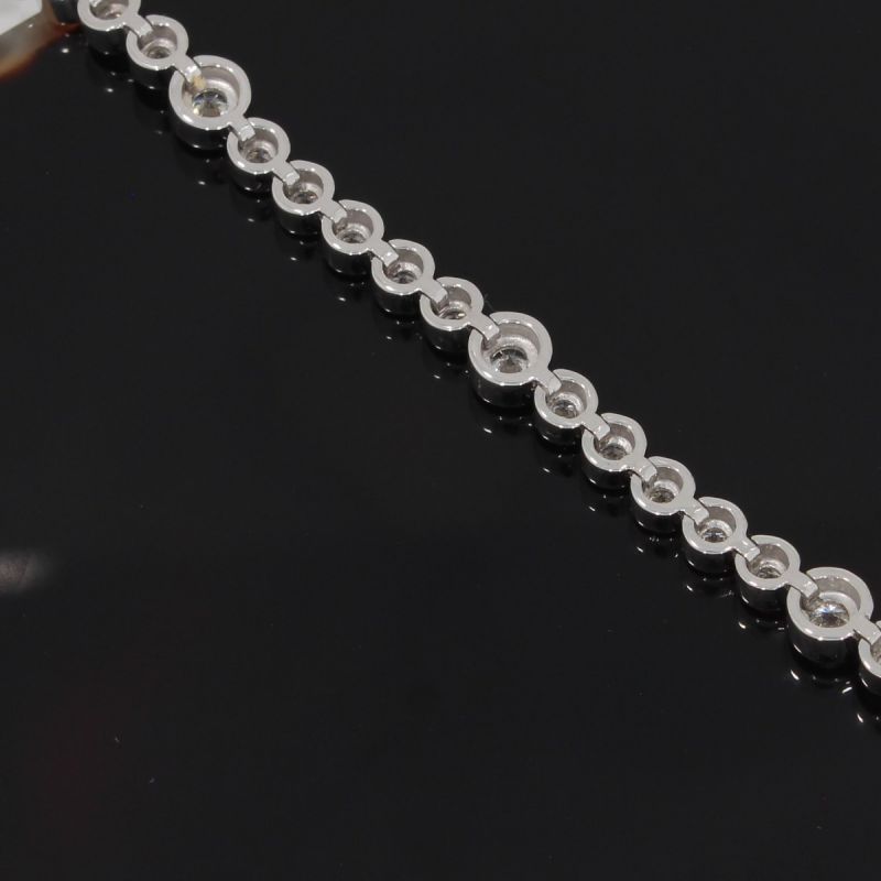 Wert 12850 € Brillant Armband (3,00 carat) in 585er 14 K Weißgold - H99