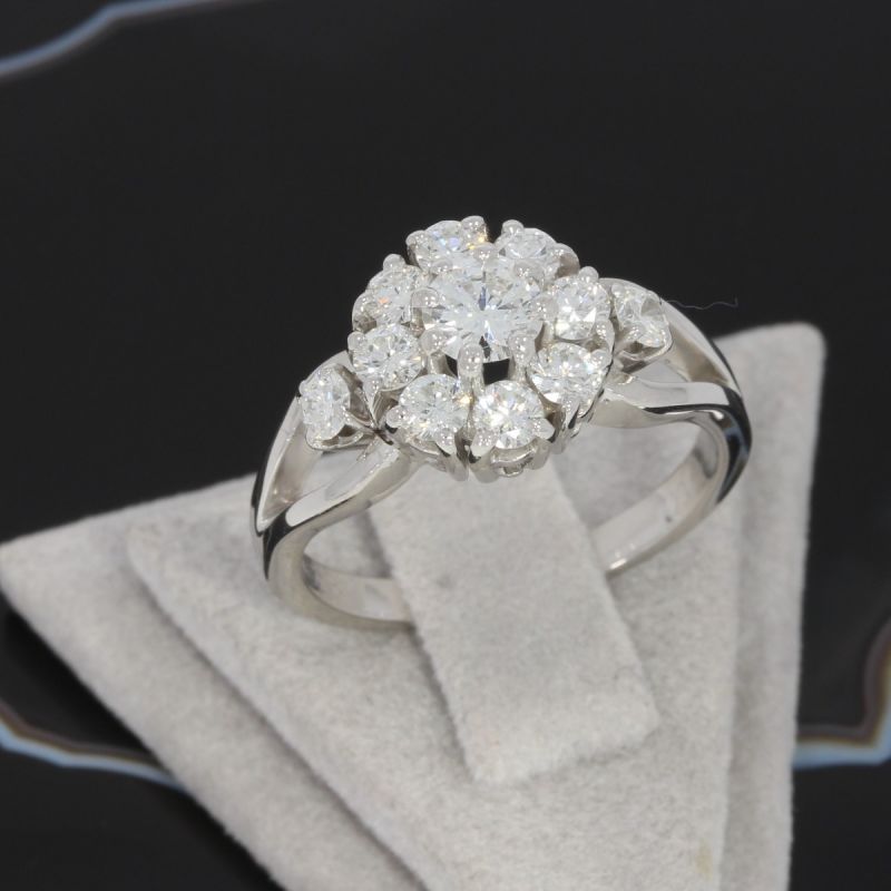 Wert 3900 € Brillant Ring (ca. 1,15 carat) in 750er 18 K Weißgold - 81395
