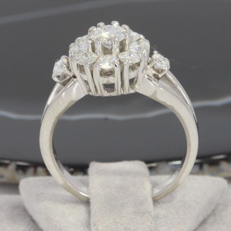 Wert 3900 € Brillant Ring (ca. 1,15 carat) in 750er 18 K Weißgold - 81395
