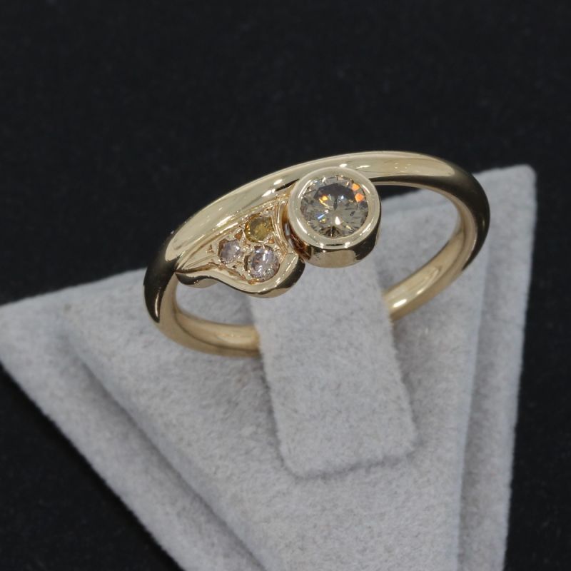Wert 1790 € Brillant Ring in 585er 14 K Gelbgold - K81407