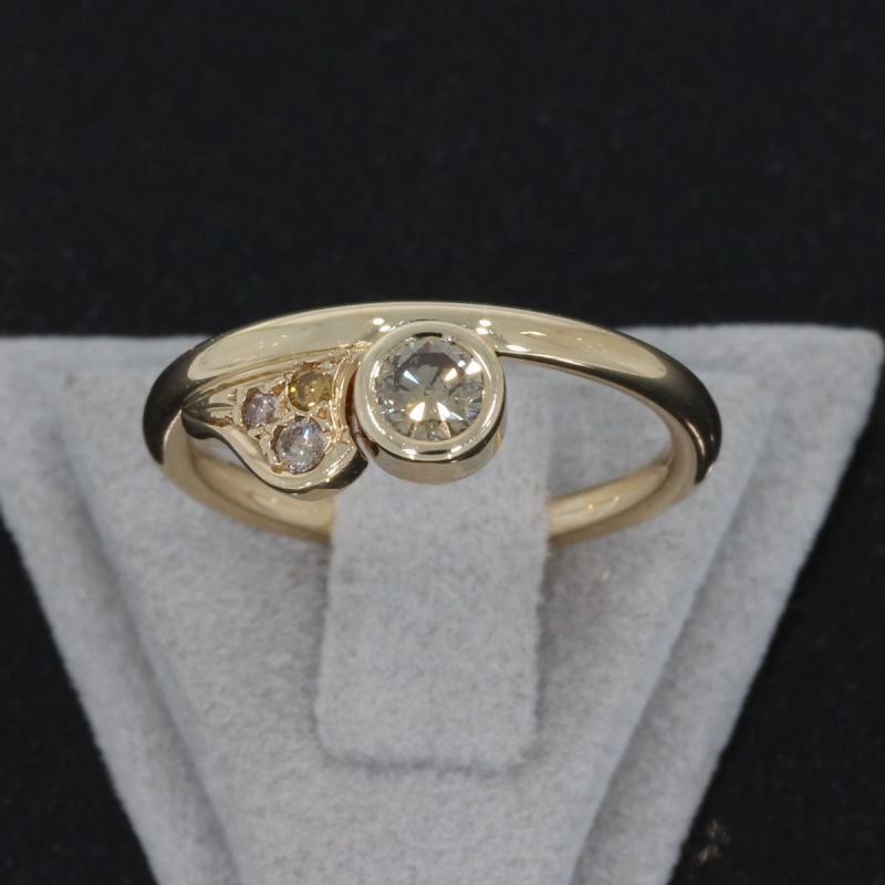 Wert 1790 € Brillant Ring in 585er 14 K Gelbgold - K81407