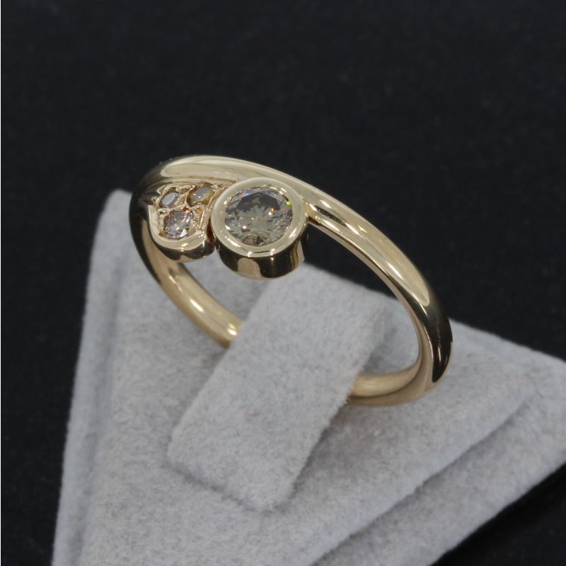 Wert 1790 € Brillant Ring in 585er 14 K Gelbgold - K81407