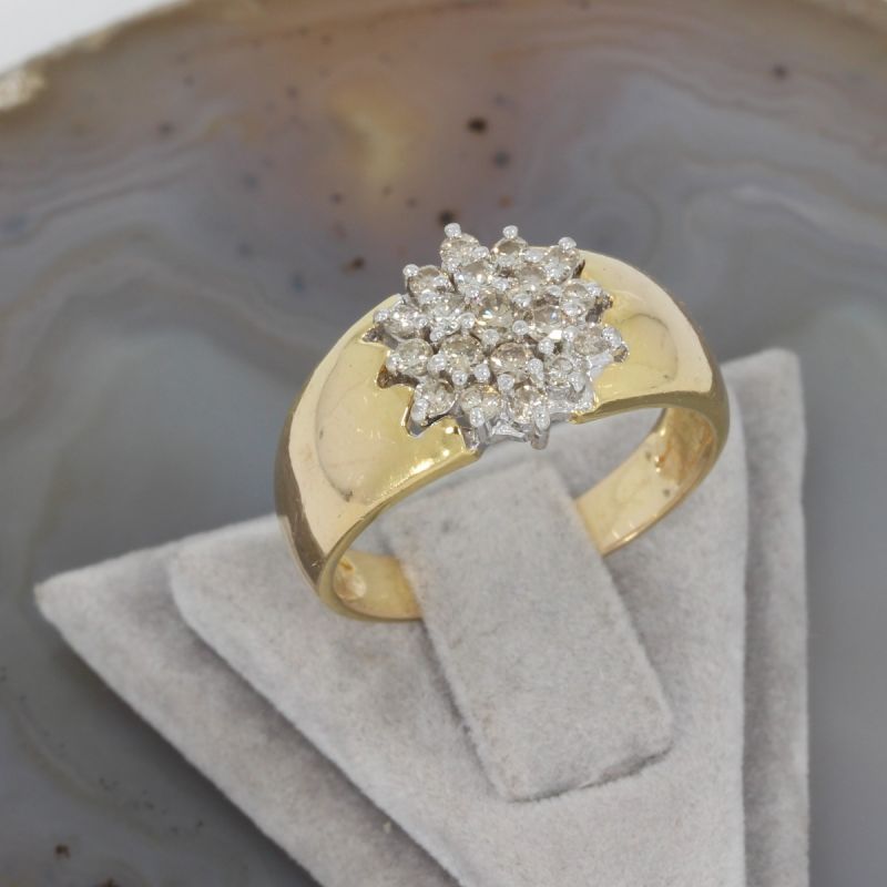 Wert 1590 € Bicolor Brillant Ring (0,20 carat) in 750er 18 K Gold - 81419