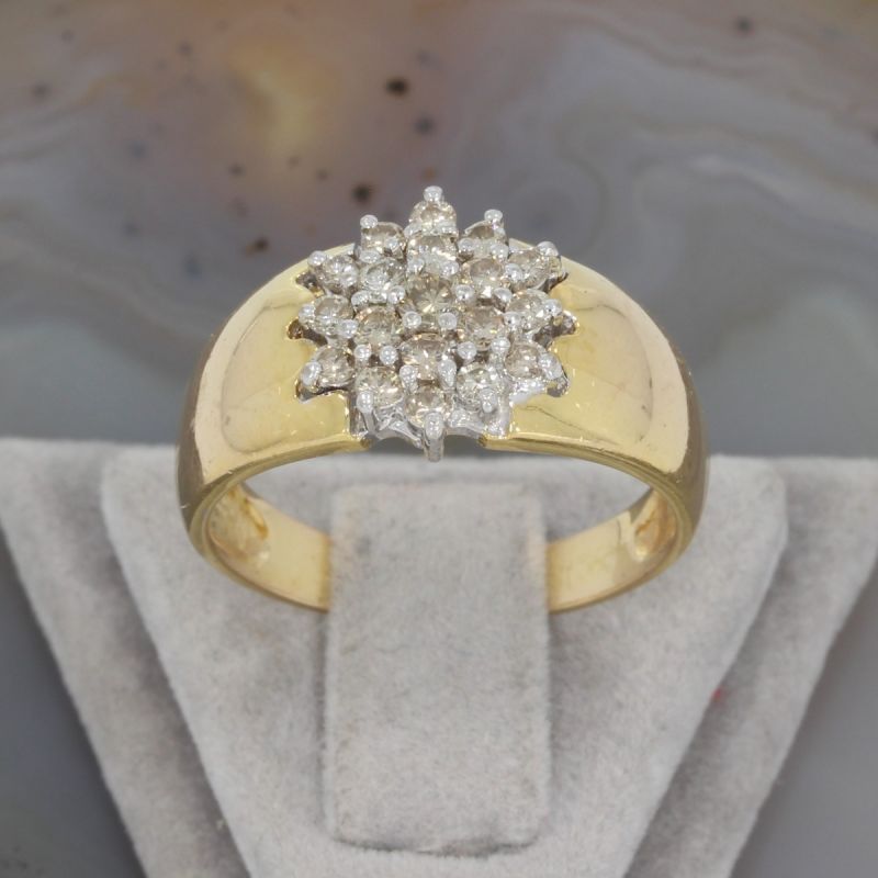 Wert 1590 € Bicolor Brillant Ring (0,20 carat) in 750er 18 K Gold - 81419