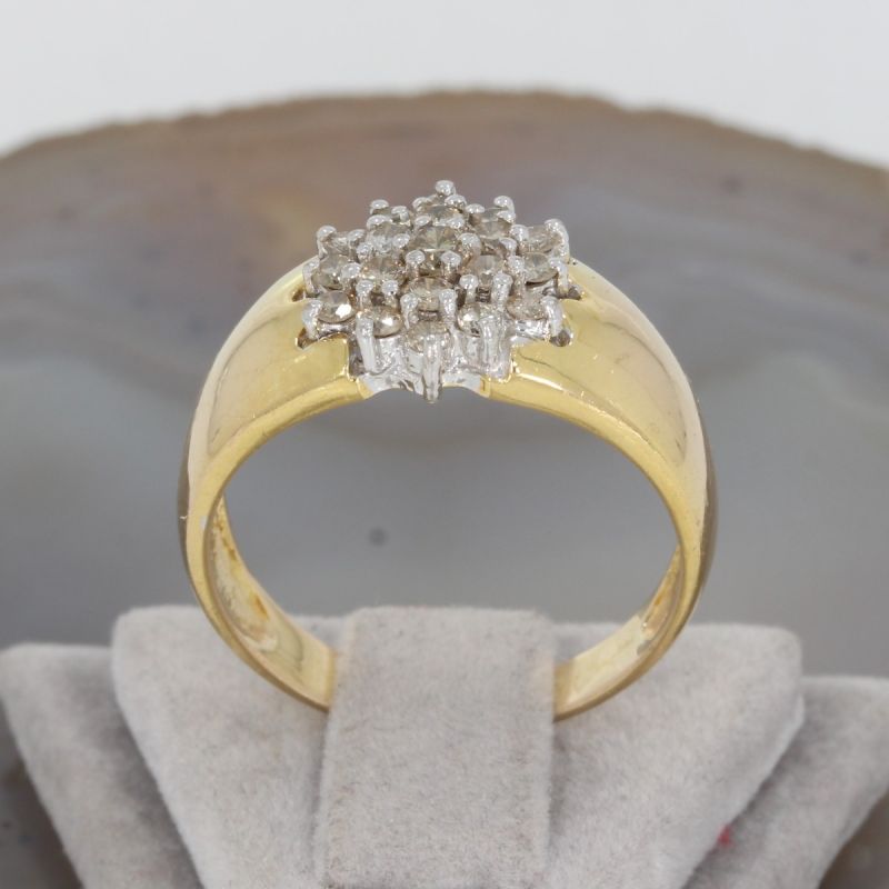 Wert 1590 € Bicolor Brillant Ring (0,20 carat) in 750er 18 K Gold - 81419