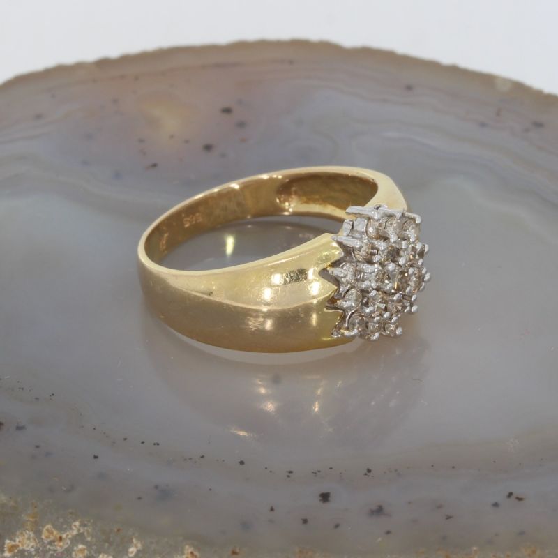 Wert 1590 € Bicolor Brillant Ring (0,20 carat) in 750er 18 K Gold - 81419