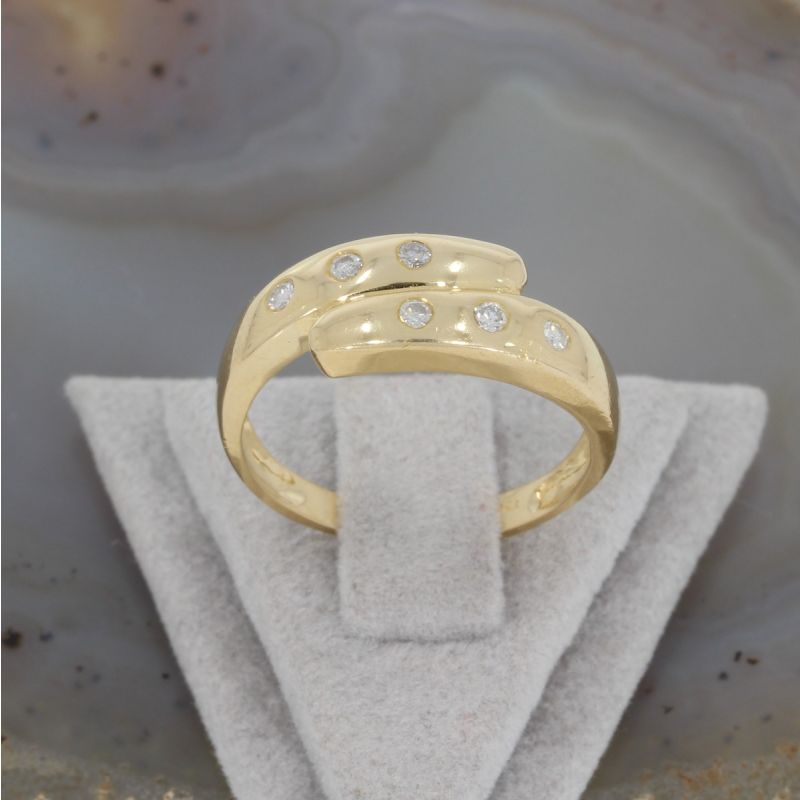 Wert 1200 € Brillant Ring (ca. 0,12 carat) in 750er 18 K Gelbgold - K81421