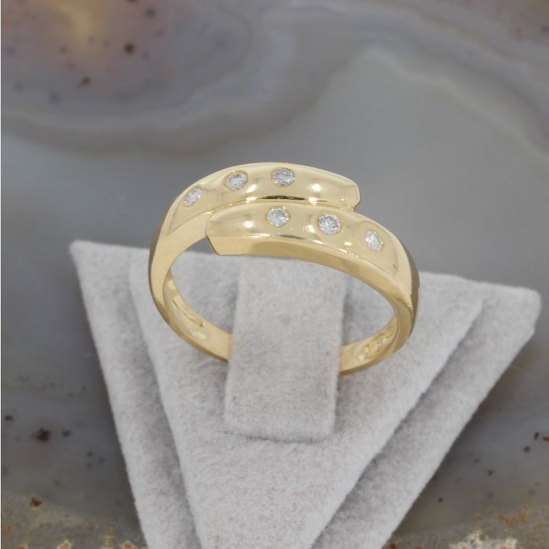 Wert 1200 € Brillant Ring (ca. 0,12 carat) in 750er 18 K Gelbgold - K81421