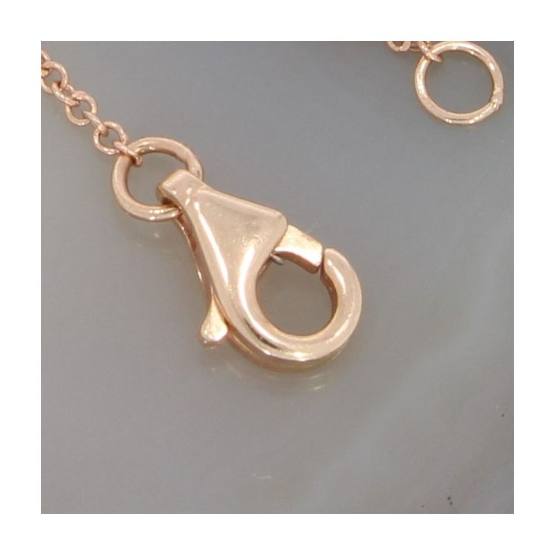 Wert 1280 € Diamant Collier (ca. 0,15 carat) in 585er 14 K Rosegold - K81521