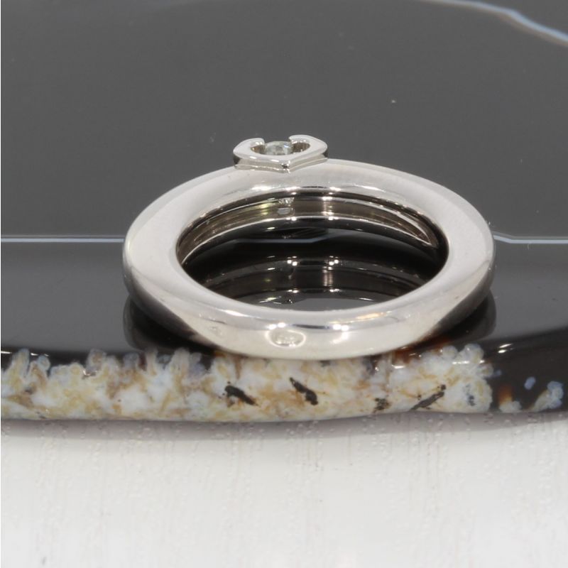 Wert 3150 € CARTIER Verlobungsring Solitär Brillant Ring (ca.0,30 carat) in 750er 18 K Weißgold - 81785