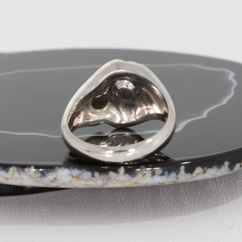 Wert 2500 € Brillant Perl Ring in 585er 14 K Weißgold - 82280