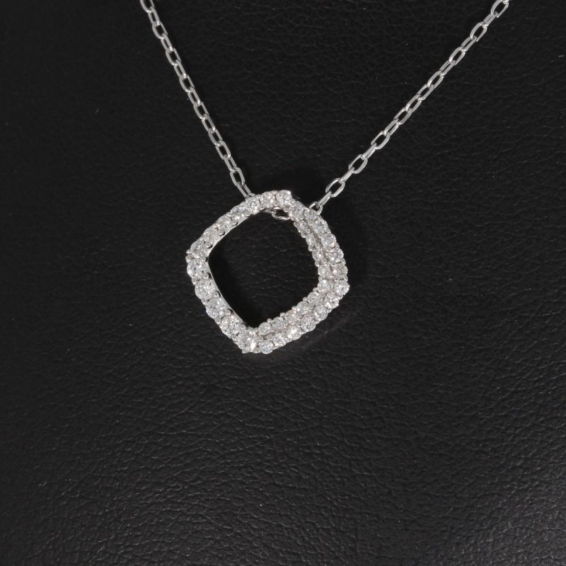 Sale! Wert 1840 € Brillant Anhänger mit Kette (0,20 carat) in 750er 18 K Weißgold - H1280