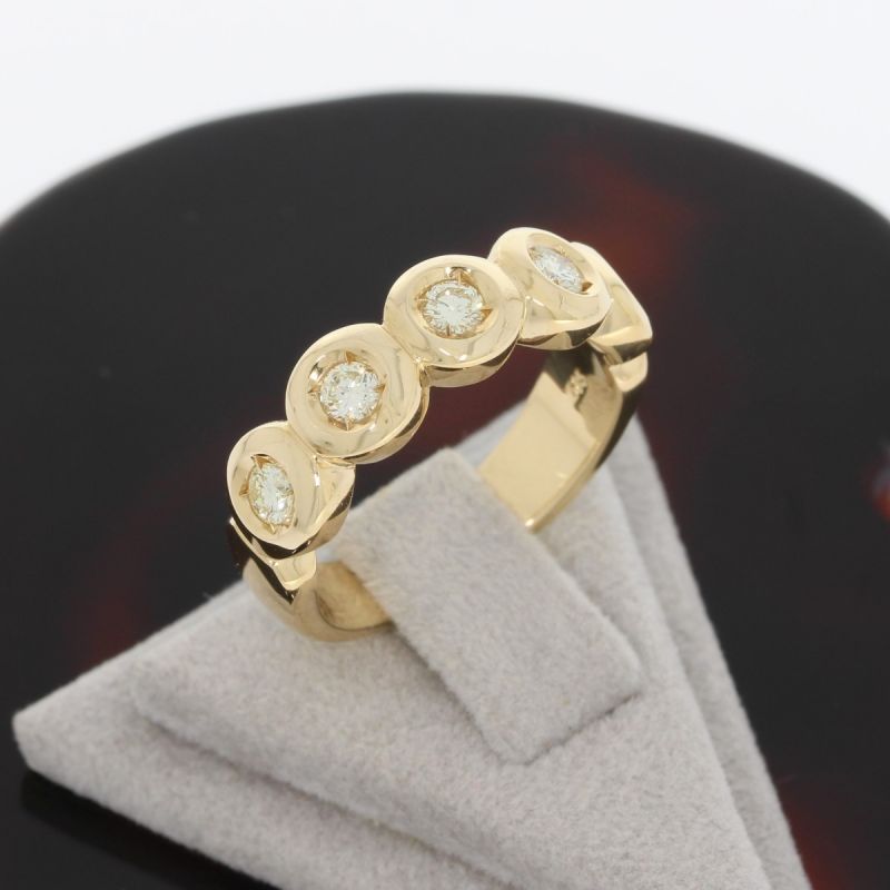Wert 2190 € Brillant Ring (ca. 0,40 carat) in 585er 14 K Gelbgold - 83125