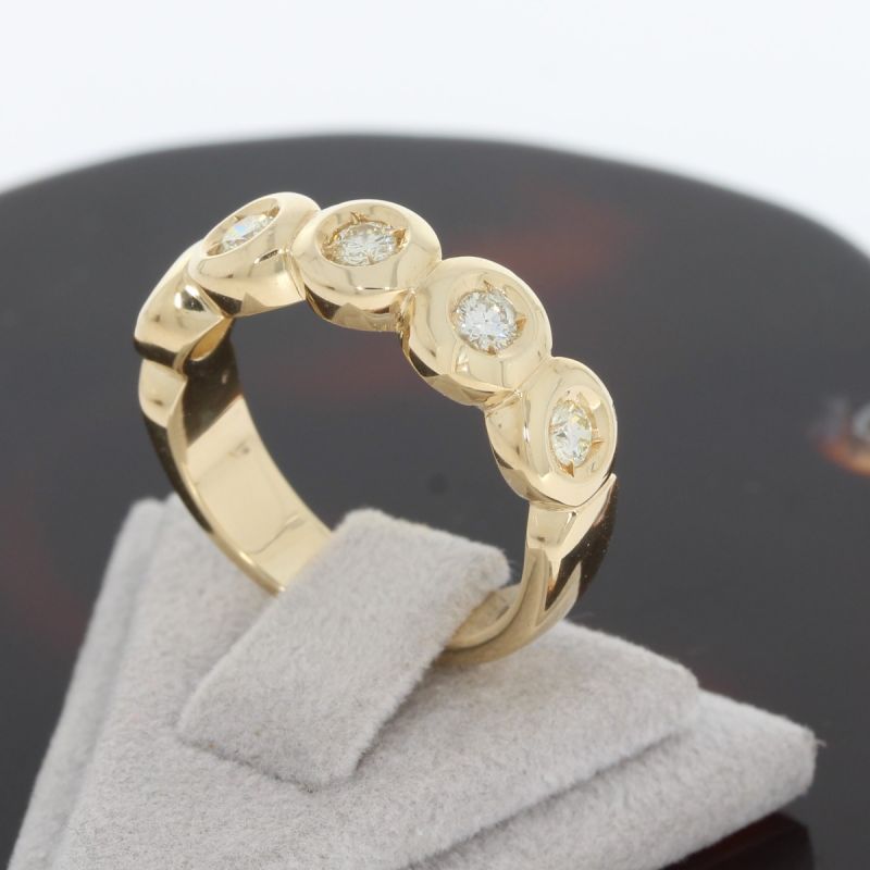 Wert 2190 € Brillant Ring (ca. 0,40 carat) in 585er 14 K Gelbgold - 83125
