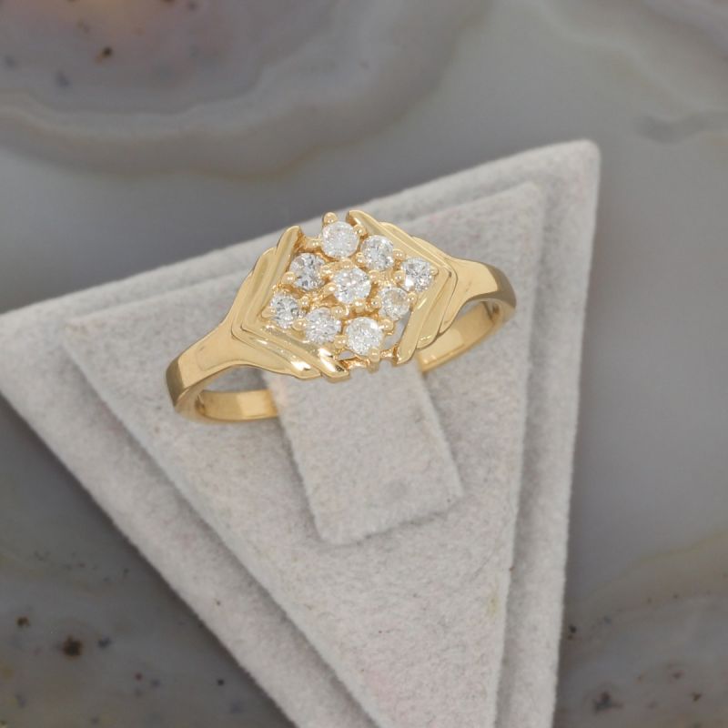 Wert 1140 € Brillant Ring (ca. 0,30 carat) in 750er 18 K Gelbgold - K83128