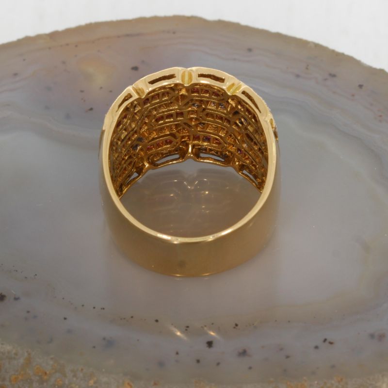 Wert 4800 € Brillant Rubin Ring in 750er 18 K Gelbgold - 83269