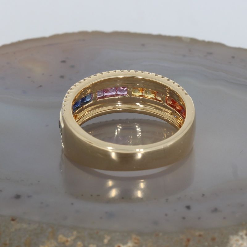 Wert 3190 € Brillant Saphir Ring in 585er 14 K Gelbgold - H268