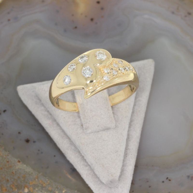 Wert 1690 € Brillant Ring 585er/14 Karat Gelbgold Größe 62 – 84185