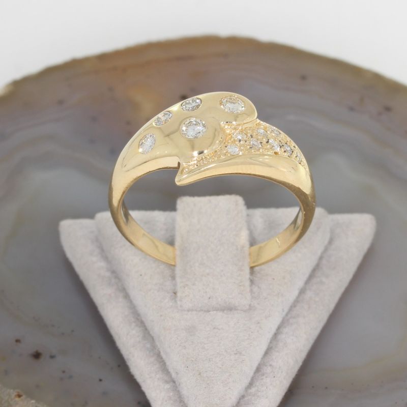 Wert 1690 € Brillant Ring 585er/14 Karat Gelbgold Größe 62 – 84185