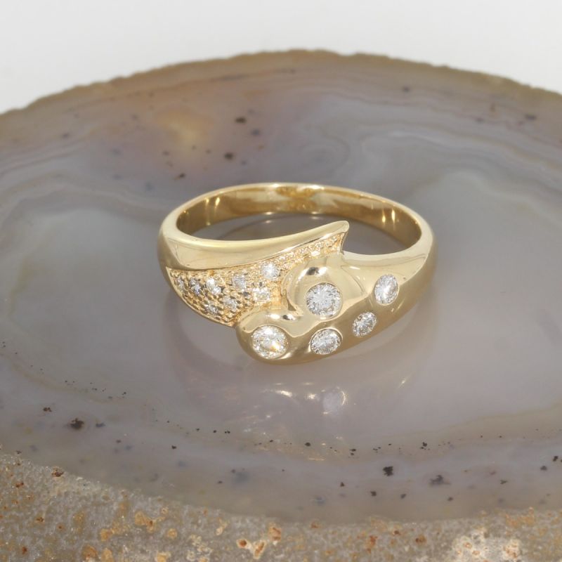 Wert 1690 € Brillant Ring 585er/14 Karat Gelbgold Größe 62 – 84185