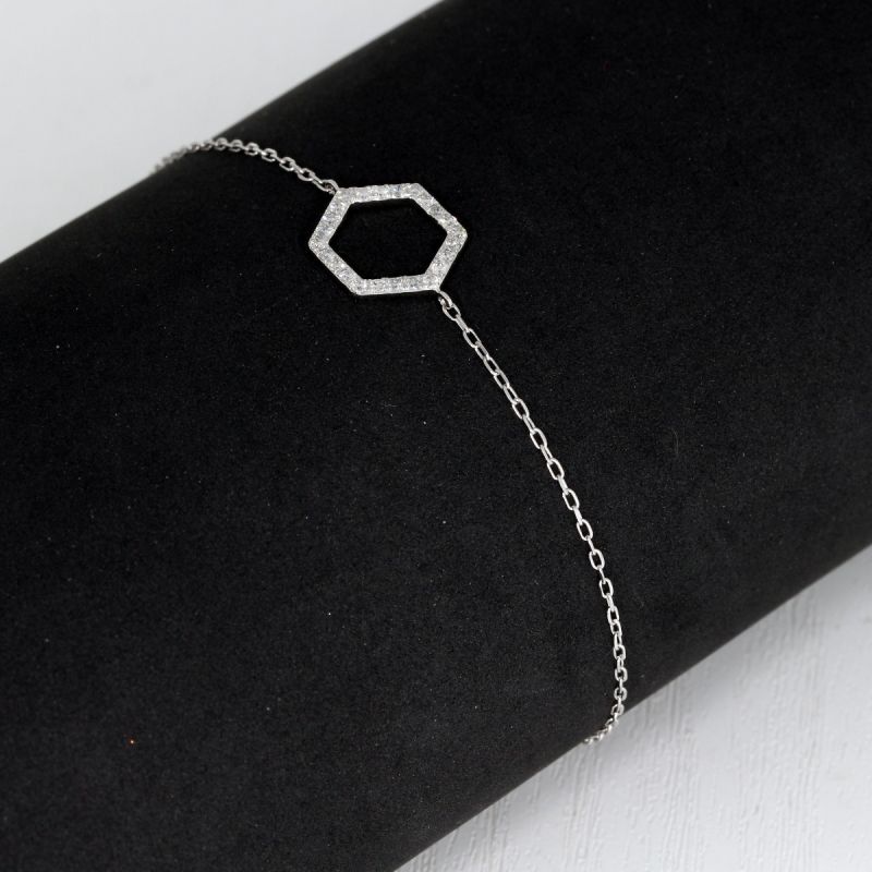 Wert 1690 € Brillant Armband (0,18 carat) in 750er 18 K Weißgold - H1369