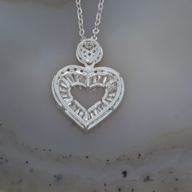 Sale! Wert 1820 € Brillant Diamant Anhänger & Kette in 750er 18 K Weißgold - H1353