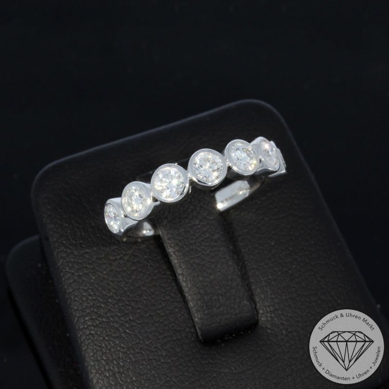Wert 3990 € Brillant Ring (0,95 carat) in 750er 18 K Weißgold - 84967