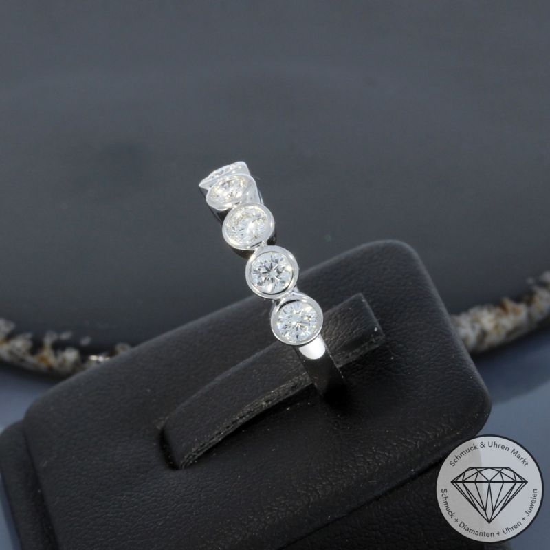 Wert 3990 € Brillant Ring (0,95 carat) in 750er 18 K Weißgold - 84967