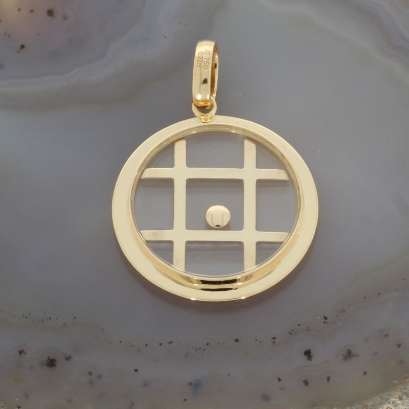 Wert 1950 € Brillant Diamant Anhänger in 750er 18 K Gelbgold - 87905