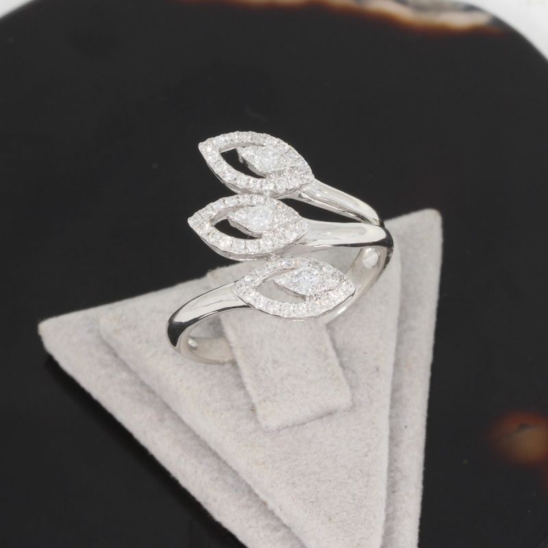 Wert 2390 € Brillant Ring (0,45 carat) in 750er 18 K Weißgold - 85149