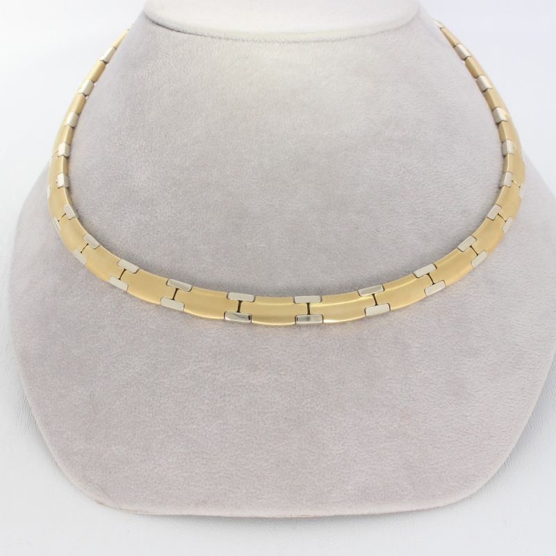 Wert 8580 €  Bicolor Collier in 585er 14 K Gold - 85789