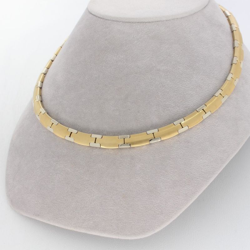 Wert 8580 €  Bicolor Collier in 585er 14 K Gold - 85789