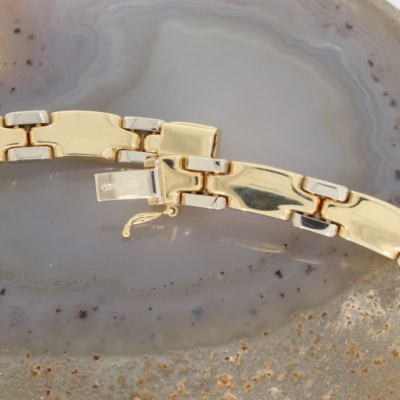 Wert 8580 €  Bicolor Collier in 585er 14 K Gold - 85789