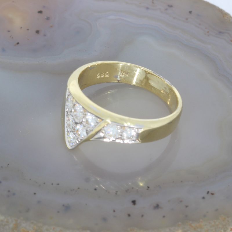 Sale! Wert 3000 € Brillant Ring (ca. 0,56 carat) in 585er 14 K Gelbgold - 85839