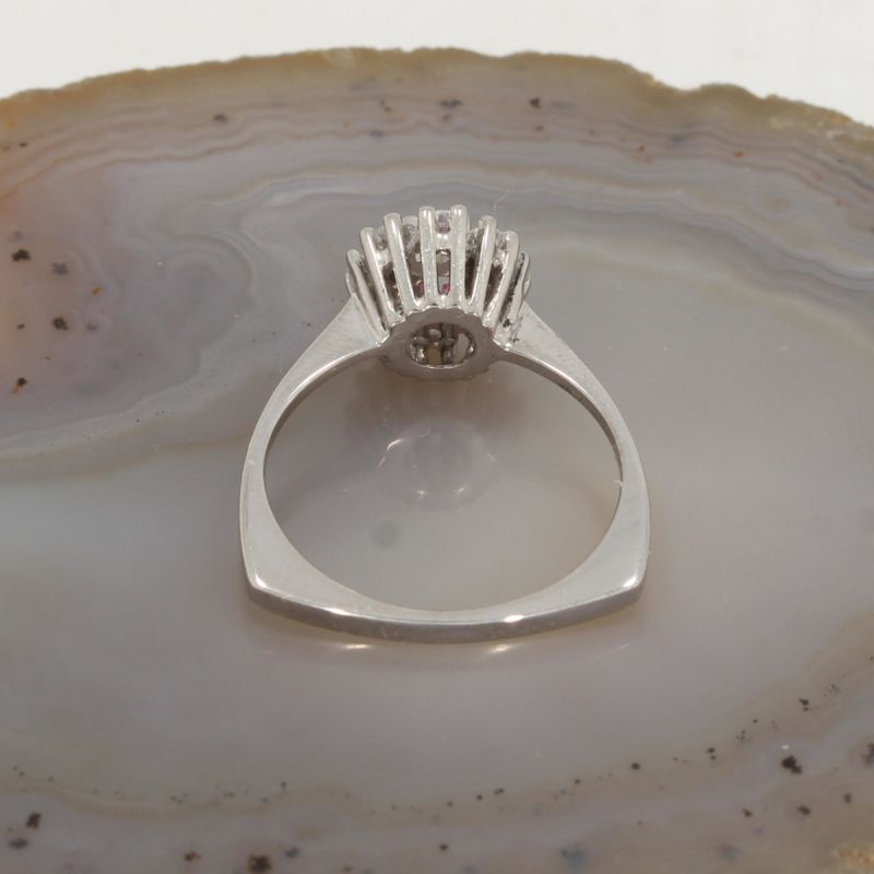 Sale! Wert 1990 € Brillant Rubin Ring in 750er 18 K Weißgold - 86014