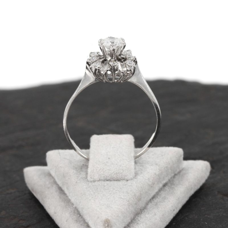 Wert 1290 € Brillant Diamant Ring in 585er 14 K Weißgold - 86016