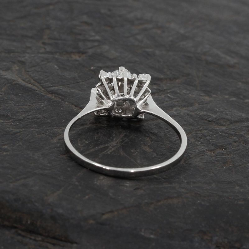 Wert 1290 € Brillant Diamant Ring in 585er 14 K Weißgold - 86016